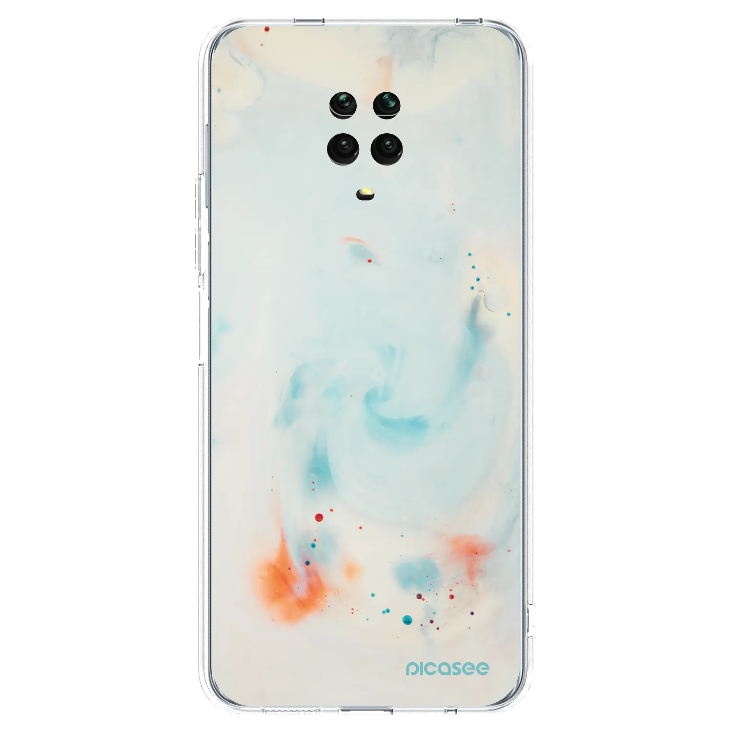 Picasee Xiaomi Redmi Note 9S Hülle - Transparentes Silikon - Splash