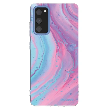 Picasee Samsung Galaxy S20 FE Hülle - Transparentes Silikon - Pink liquid