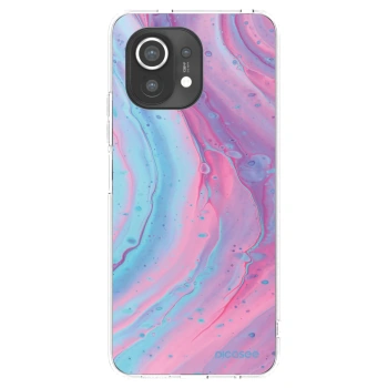 Picasee Xiaomi Mi 11 Hülle - Transparentes Silikon - Pink liquid