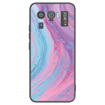 Picasee Xiaomi Mi 11 Ultra Hülle - Schwarzes Silikon - Pink liquid