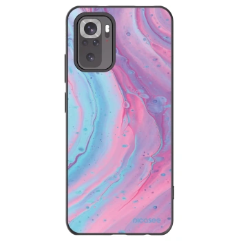 Picasee Xiaomi Redmi Note 11S 4G Hülle - Schwarzes Silikon - Pink liquid
