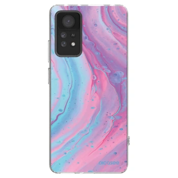Picasee Xiaomi Redmi Note 11 Pro Hülle - Transparentes Silikon - Pink liquid