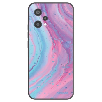 Picasee Realme 9 Pro 5G Hülle - Schwarzes Silikon - Pink liquid