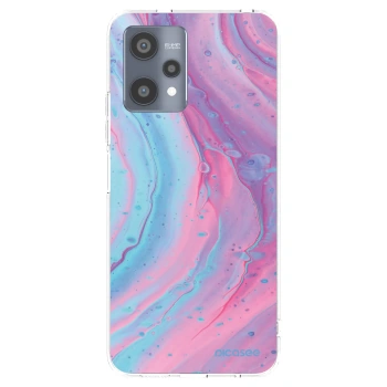 Picasee Realme 9 Pro 5G Hülle - Transparentes Silikon - Pink liquid