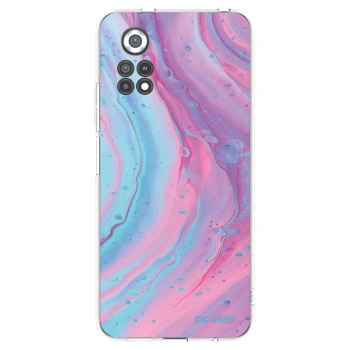 Picasee Xiaomi Poco X4 Pro 5G Hülle - Transparentes Silikon - Pink liquid