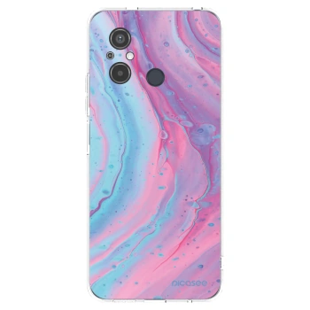 Picasee Xiaomi Redmi 12C Hülle - Transparentes Silikon - Pink liquid