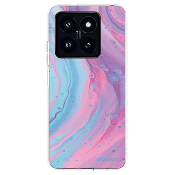 Picasee Xiaomi 14 Pro Hülle - Transparentes Silikon - Pink liquid
