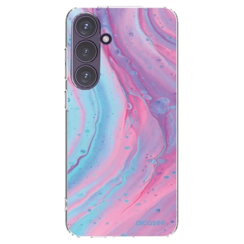 Picasee Samsung Galaxy S24+ S926B 5G Hülle - Transparentes Silikon - Pink liquid
