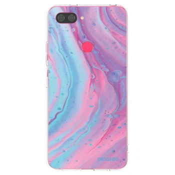 Picasee Xiaomi Mi 8 Lite Hülle - Transparentes Silikon - Pink liquid