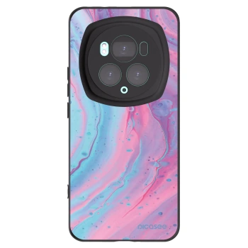 Picasee Honor Magic6 Pro Hülle - Schwarzes Silikon - Pink liquid