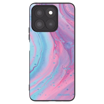 Picasee Honor X8b Hülle - Schwarzes Silikon - Pink liquid