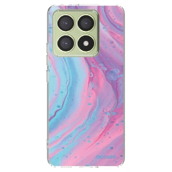Picasee Xiaomi 14T Hülle - Transparentes Silikon - Pink liquid