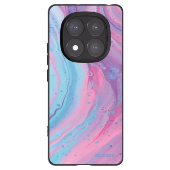 Picasee Xiaomi Redmi Note 14 Pro 5G Hülle - Schwarzes Silikon - Pink liquid