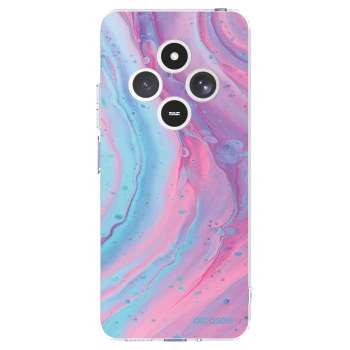 Picasee Xiaomi Redmi 14C Hülle - Transparentes Silikon - Pink liquid