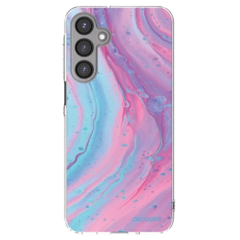 Picasee Samsung Galaxy A16 5G Hülle - Transparentes Silikon - Pink liquid