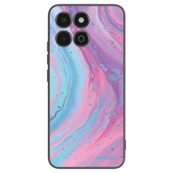 Picasee Honor 200 Smart 5G Hülle - Schwarzes Silikon - Pink liquid