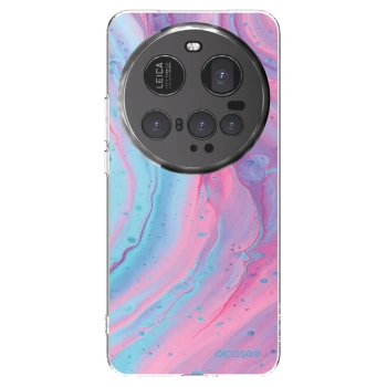 Picasee Xiaomi 15 Ultra Hülle - Transparentes Silikon - Pink liquid