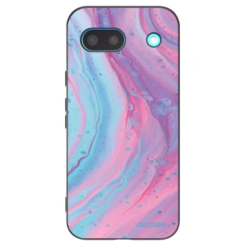 Picasee Google Pixel 8 Hülle - Schwarzes Silikon - Pink liquid