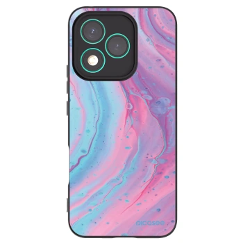 Picasee Honor 400 Lite 5G Hülle - Schwarzes Silikon - Pink liquid