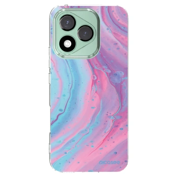 Picasee Honor 400 Lite 5G Hülle - Transparentes Silikon - Pink liquid