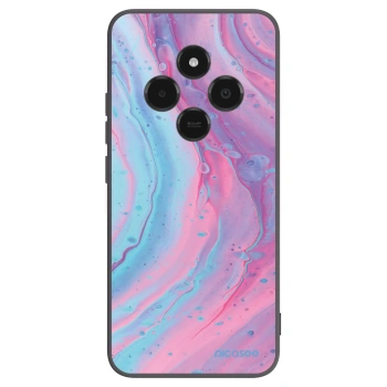 Picasee Xiaomi Poco C75 Hülle - Schwarzes Silikon - Pink liquid
