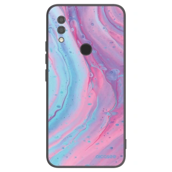 Picasee Xiaomi Redmi 7 Hülle - Schwarzes Silikon - Pink liquid