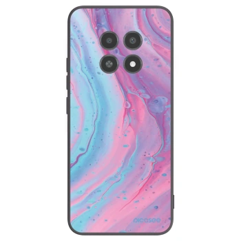 Picasee Realme 12X Hülle - Schwarzes Silikon - Pink liquid