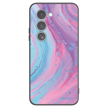 Picasee Xiaomi Redmi 15 5G Hülle - Schwarzes Silikon - Pink liquid