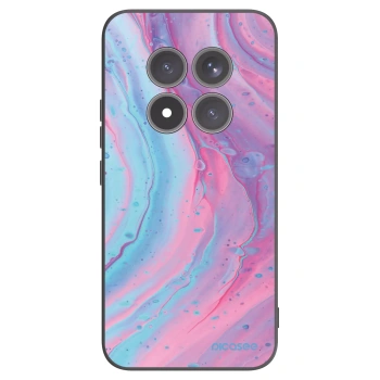 Picasee Xiaomi Redmi Note 15 Pro+ Hülle - Schwarzes Silikon - Pink liquid