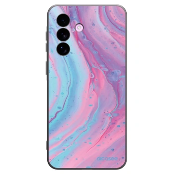 Picasee Samsung Galaxy A57 5G Hülle - Schwarzes Silikon - Pink liquid