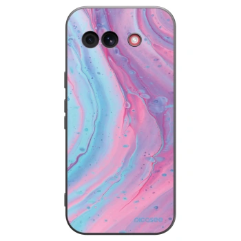 Picasee Google Pixel 10a Hülle - Schwarzes Silikon - Pink liquid