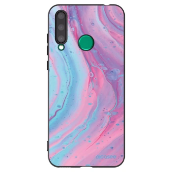 Picasee Honor 20 Lite Hülle - Schwarzes Silikon - Pink liquid