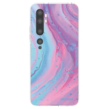 Picasee Xiaomi Mi Note 10 (Pro) Hülle - Transparentes Silikon - Pink liquid