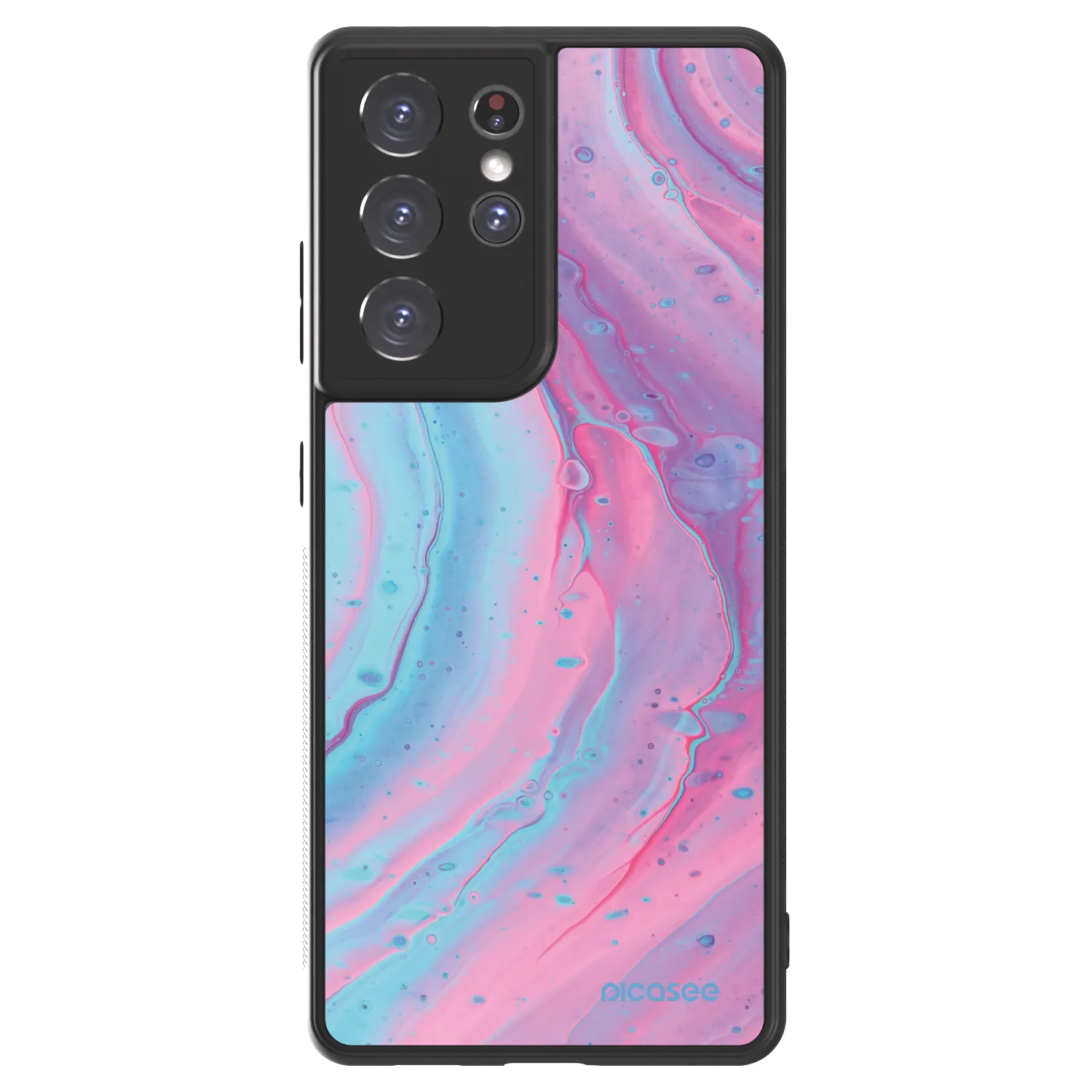 Picasee ULTIMATE CASE für Samsung Galaxy S21 Ultra 5G G998B - Pink liquid