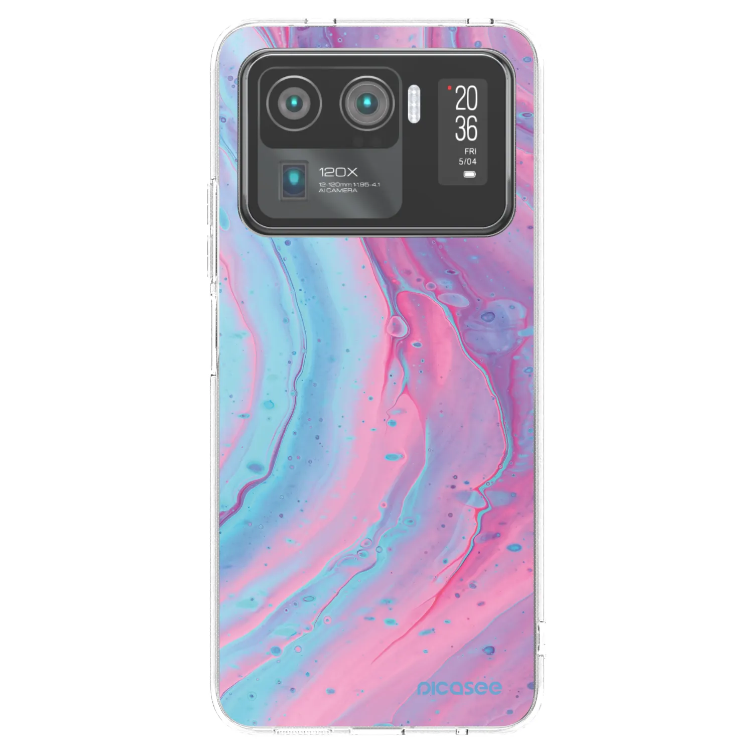 Picasee Xiaomi Mi 11 Ultra Hülle - Transparentes Silikon - Pink liquid