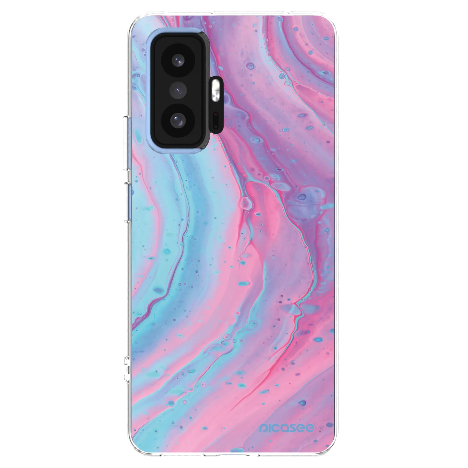 Picasee Xiaomi 11T Hülle - Transparentes Silikon - Pink liquid