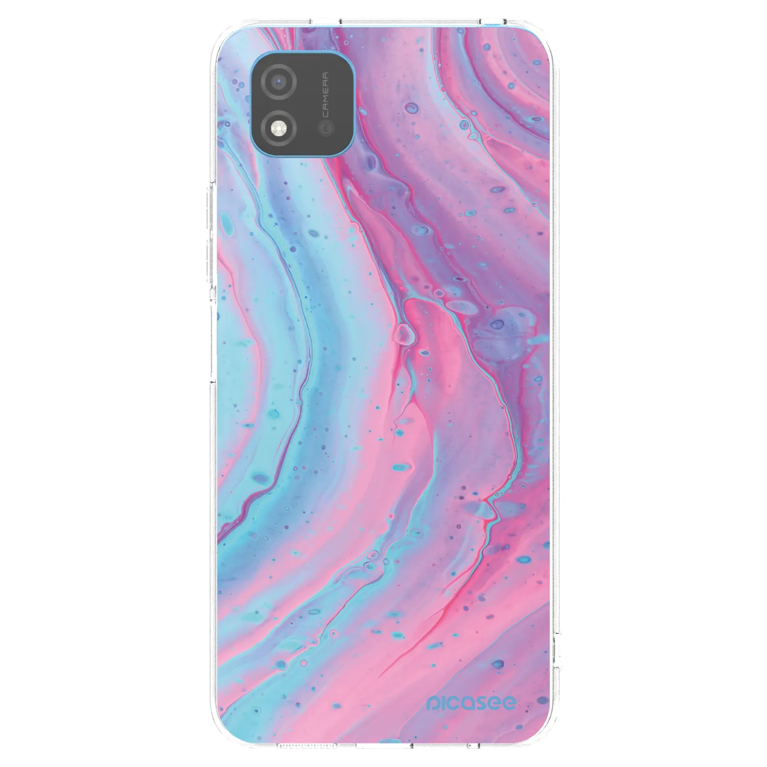Picasee Realme C11 (2021) Hülle - Transparentes Silikon - Pink liquid