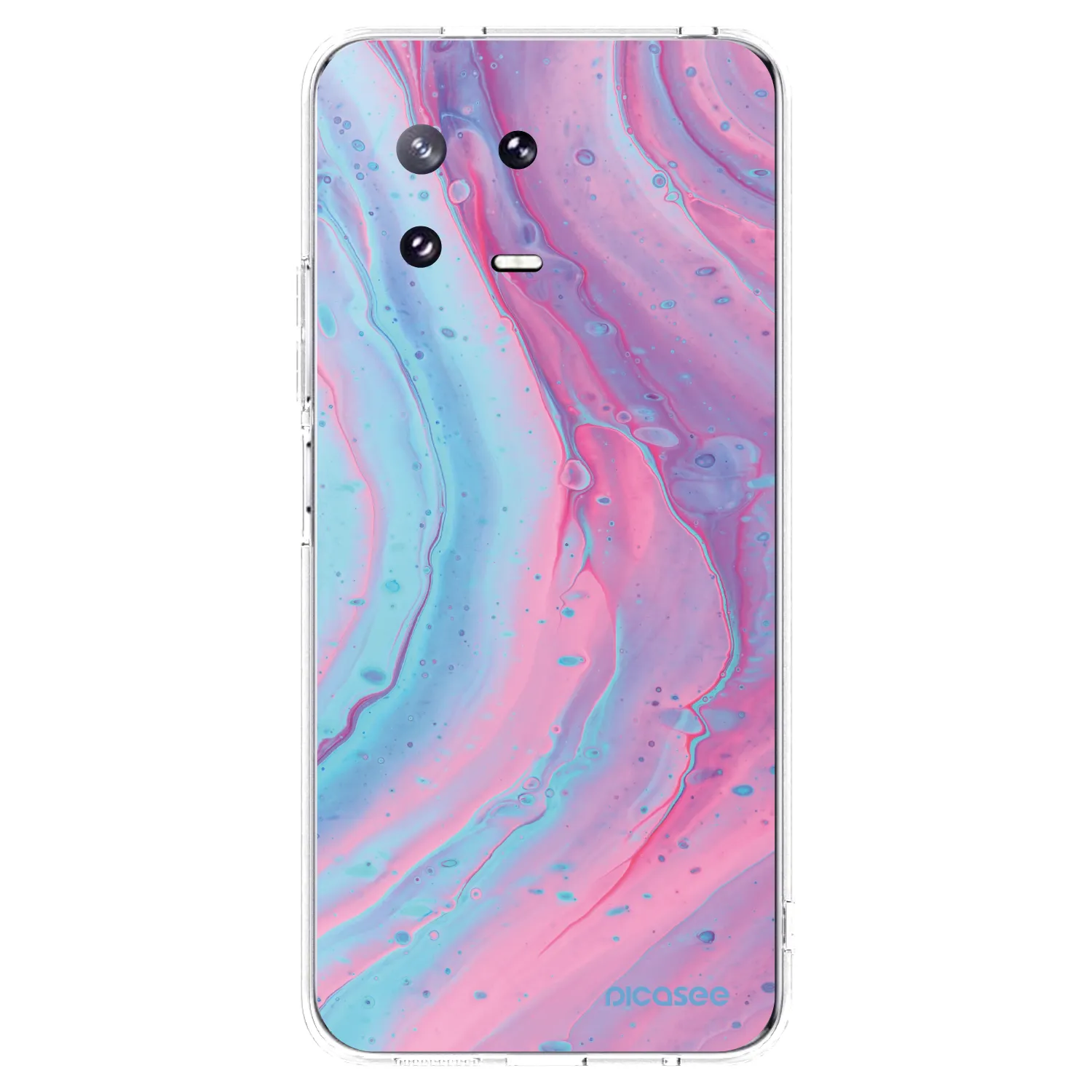 Picasee Xiaomi 13 Pro Hülle - Transparentes Silikon - Pink liquid