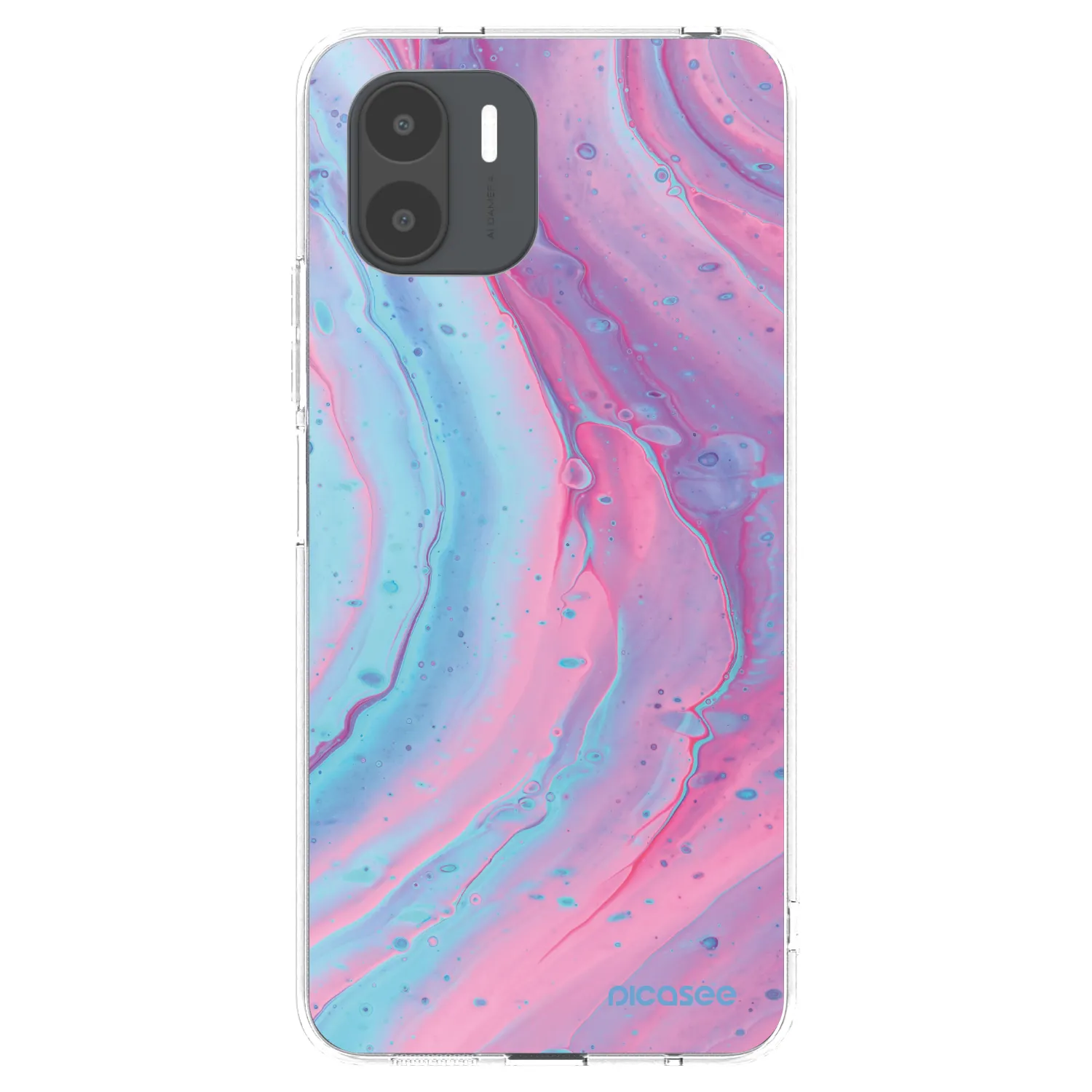 Picasee Xiaomi Redmi A2 Hülle - Transparentes Silikon - Pink liquid