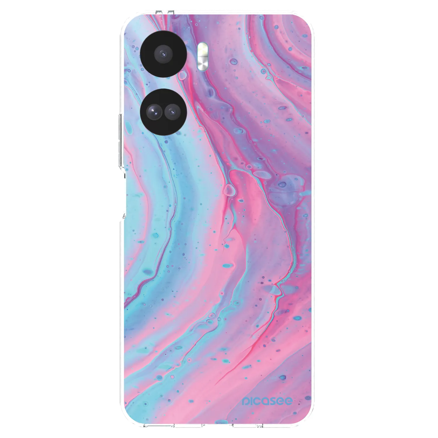 Picasee Honor 90 Lite 5G Hülle - Transparentes Silikon - Pink liquid