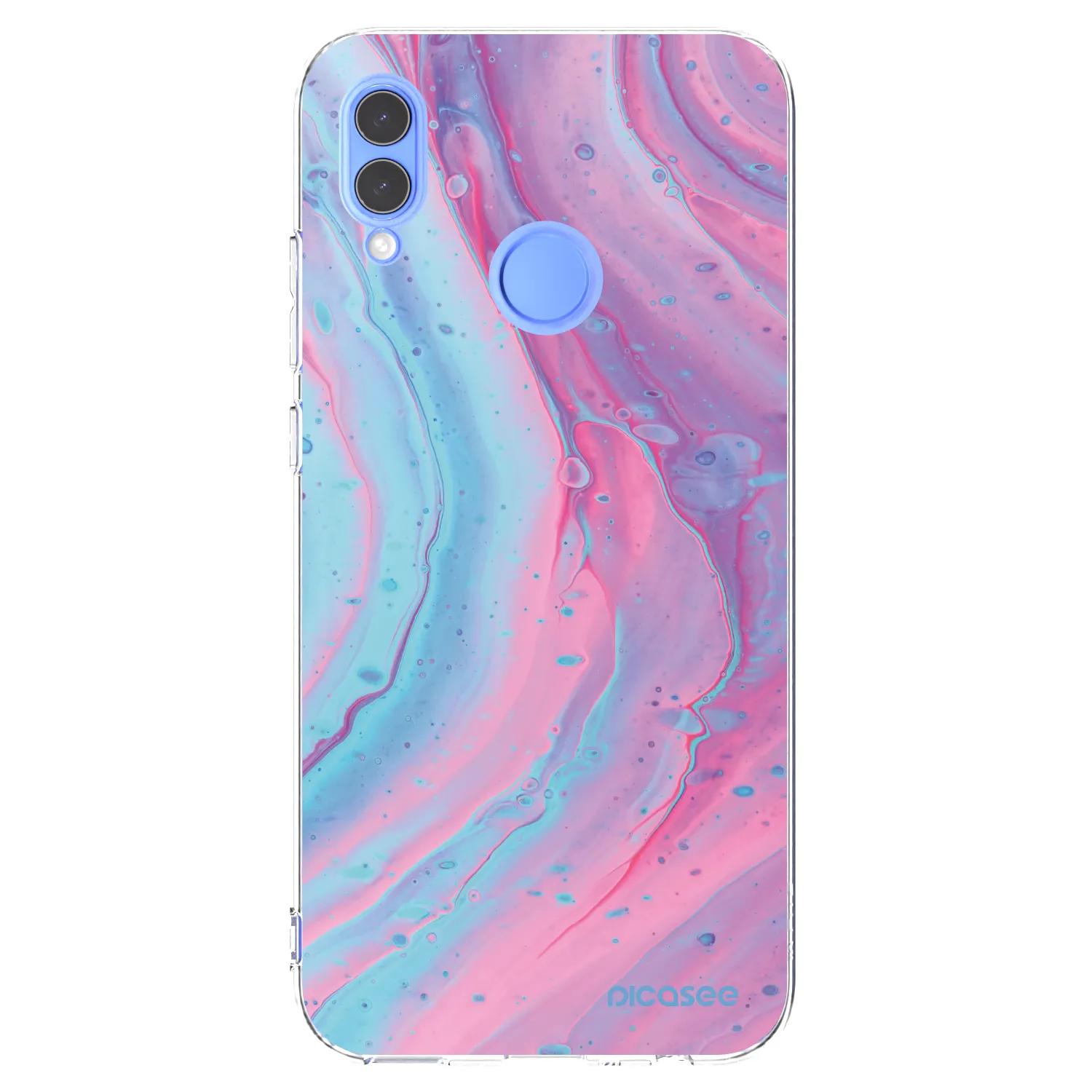 Picasee Honor 10 Lite Hülle - Transparentes Silikon - Pink liquid
