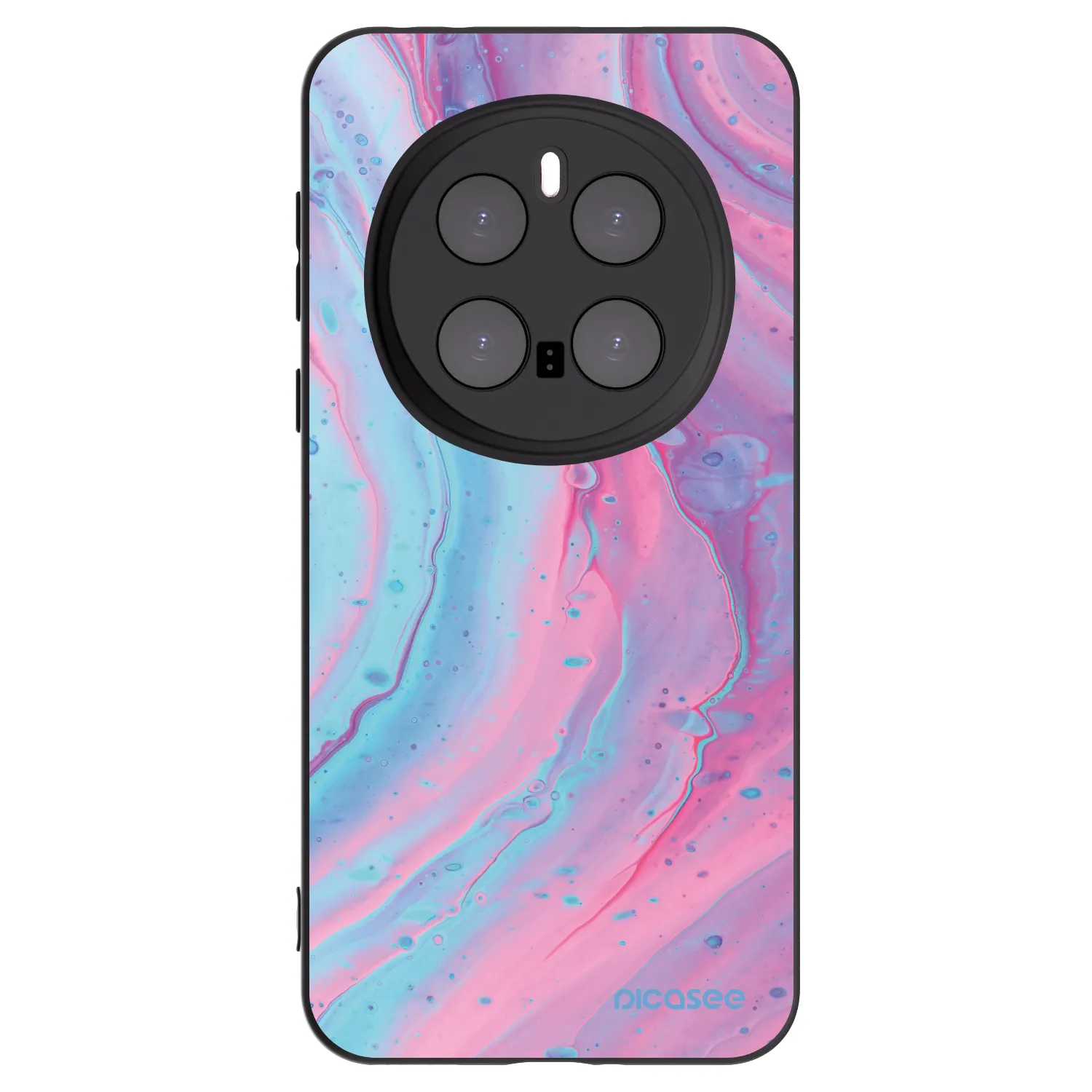 Picasee Honor Magic7 Pro 5G Hülle - Schwarzes Silikon - Pink liquid