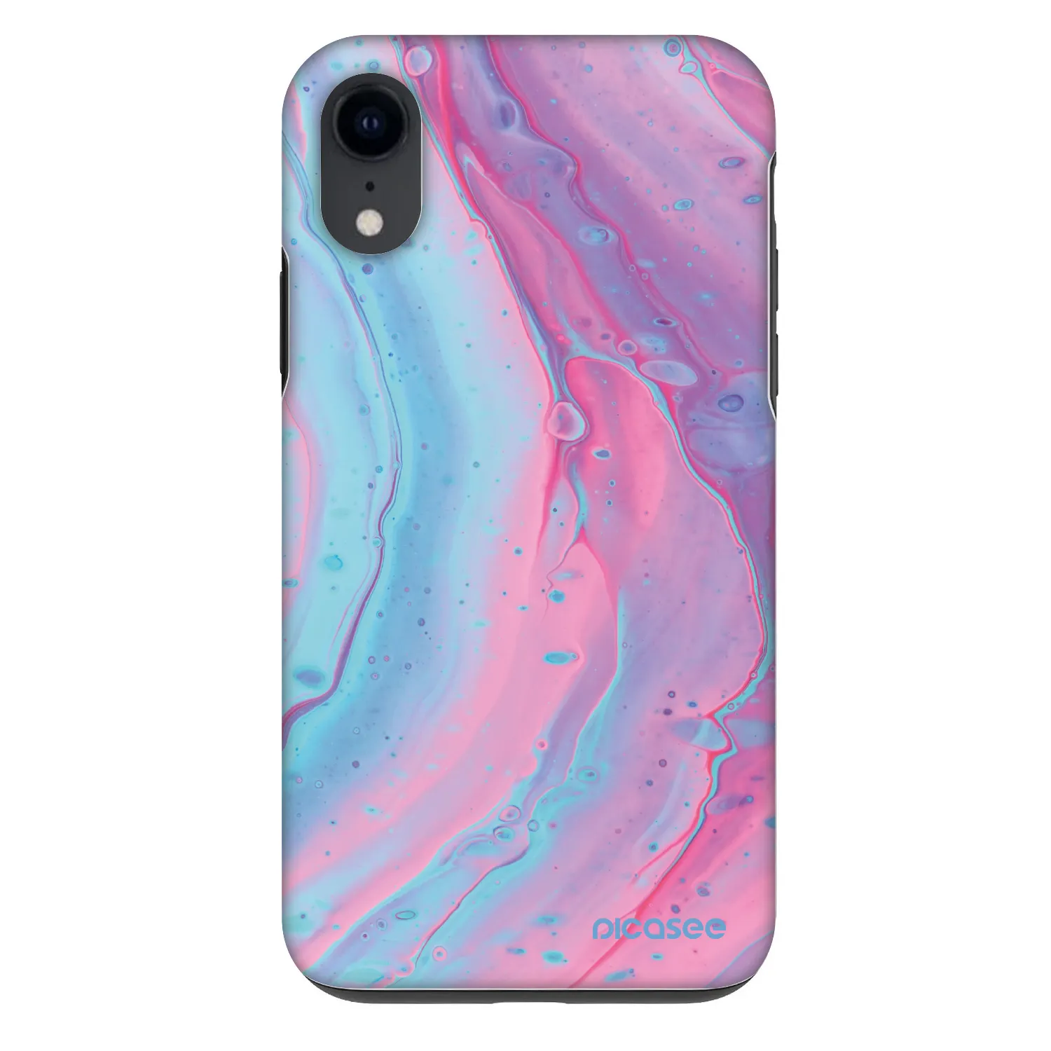 Picasee Fashion Case für Apple iPhone XR - Pink liquid
