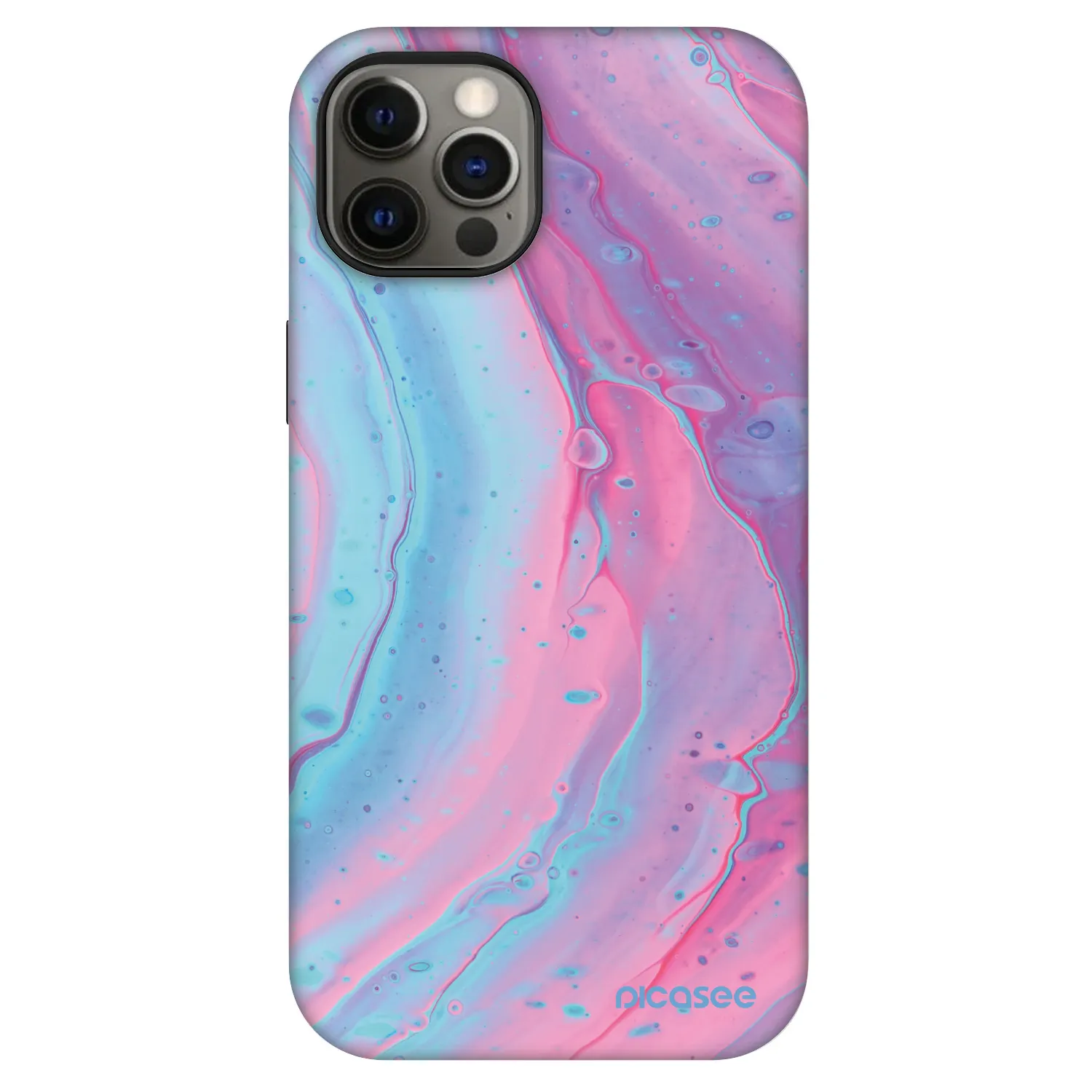Picasee Fashion Case MagSafe für Apple iPhone 12 - Pink liquid