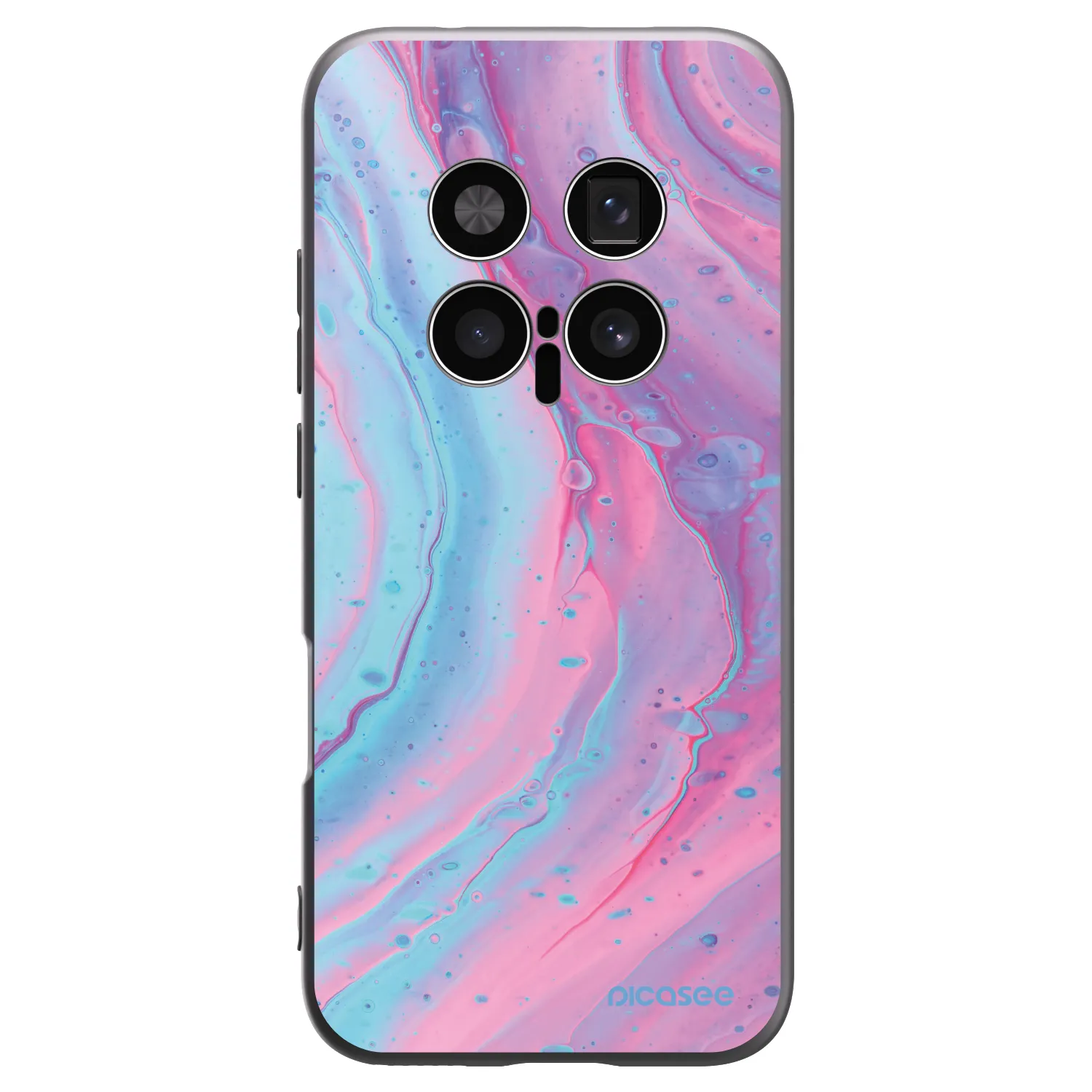 Picasee Honor Magic8 Pro 5G Hülle - Schwarzes Silikon - Pink liquid