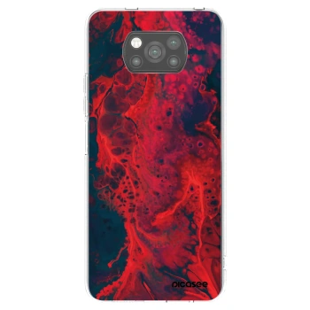 Picasee Xiaomi Poco X3 Hülle - Schwarzes Silikon - Organic red