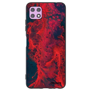 Picasee Samsung Galaxy A22 A226B 5G Hülle - Schwarzes Silikon - Organic red