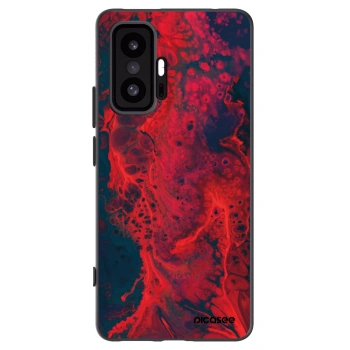 Picasee Xiaomi 11T Hülle - Schwarzes Silikon - Organic red