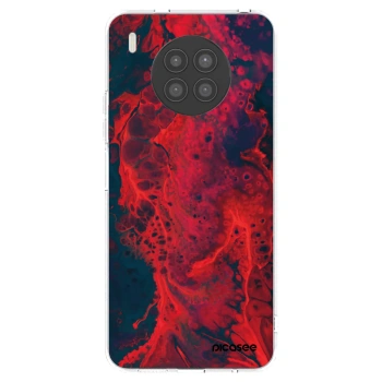 Picasee Huawei Nova 8i Hülle - Transparentes Silikon - Organic red