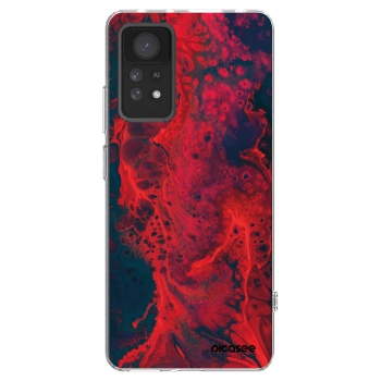 Picasee Xiaomi Redmi Note 11 Pro 5G Hülle - Transparentes Silikon - Organic red